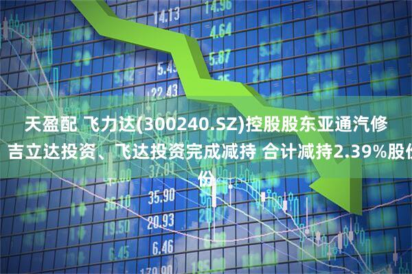 天盈配 飞力达(300240.SZ)控股股东亚通汽修、吉立达投资、飞达投资完成减持 合计减持2.39%股份