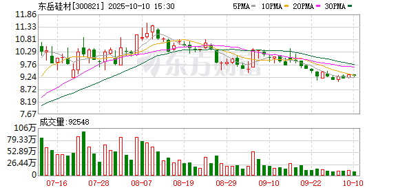 金贝街 东岳硅材：2025年一季度净利润3681.94万元